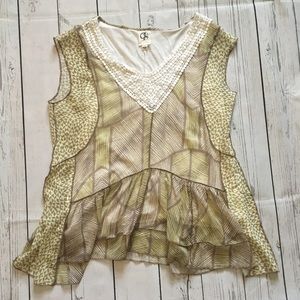 Anthro | One September Sleeveless Blouse